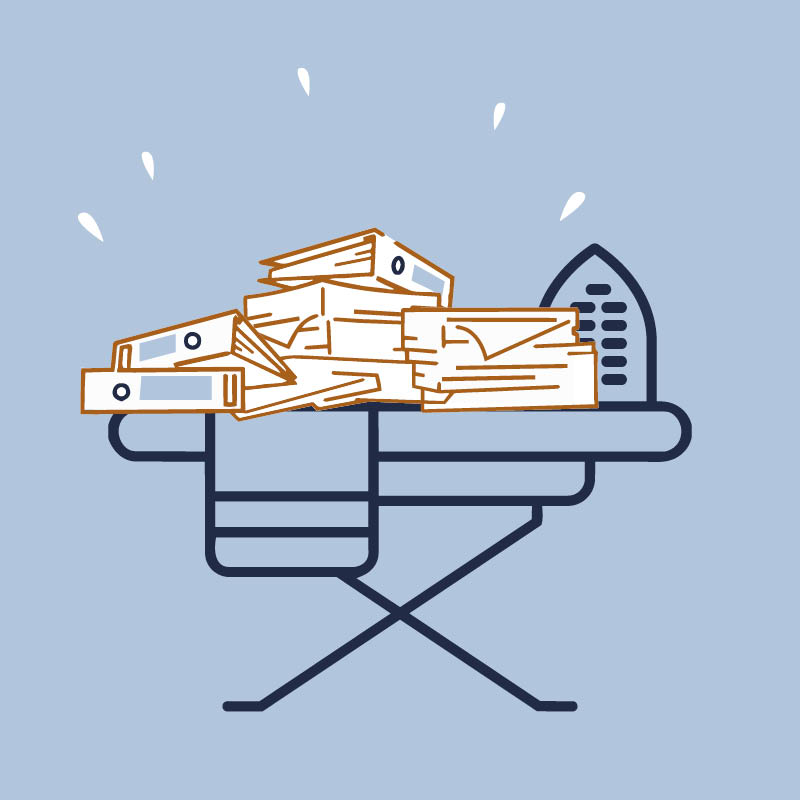 strijkplank-administratieplek